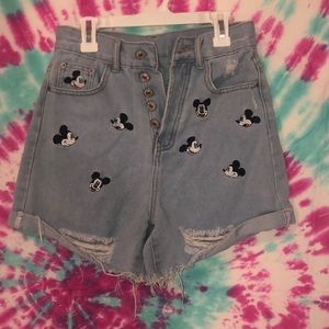 Mickey Mouse patch shorts